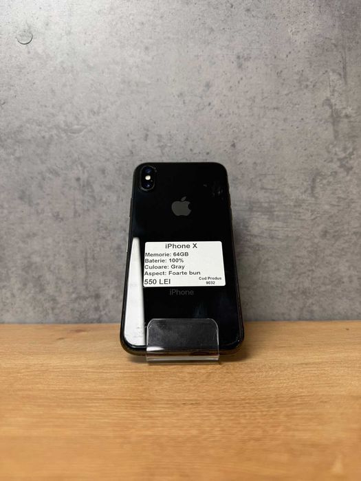 ZAP AMANET Gara de Nord - iPhone X - 64GB - Gray - 100% baterie