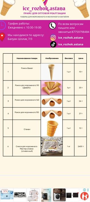 Рожок для мороженого