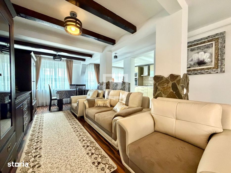 Triplex LUX în centrul Frasin – complet mobilat