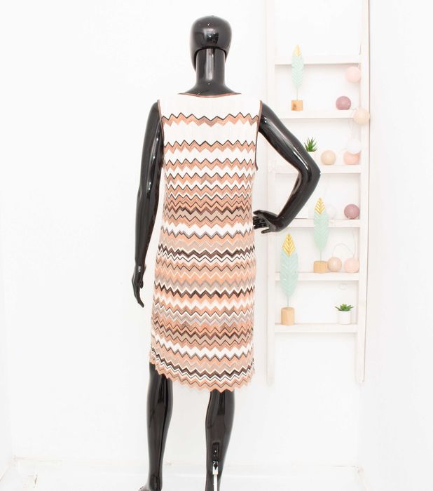 Marc Cain оригинална дамска рокля геометричен принт 5 L