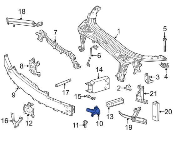 Suport fixare far Mercedes Clasa C (W205), 01.2014-, fata, stanga/dreapta,