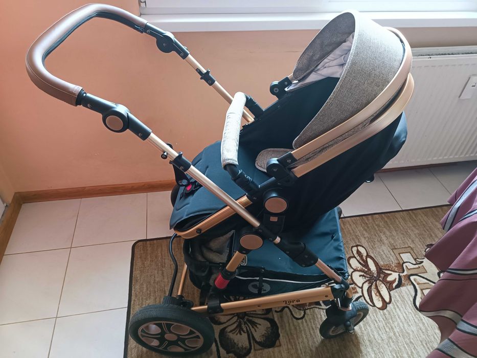 Комбинирана количка Lora Pearl Beige, 2 в 1 - Lorelli