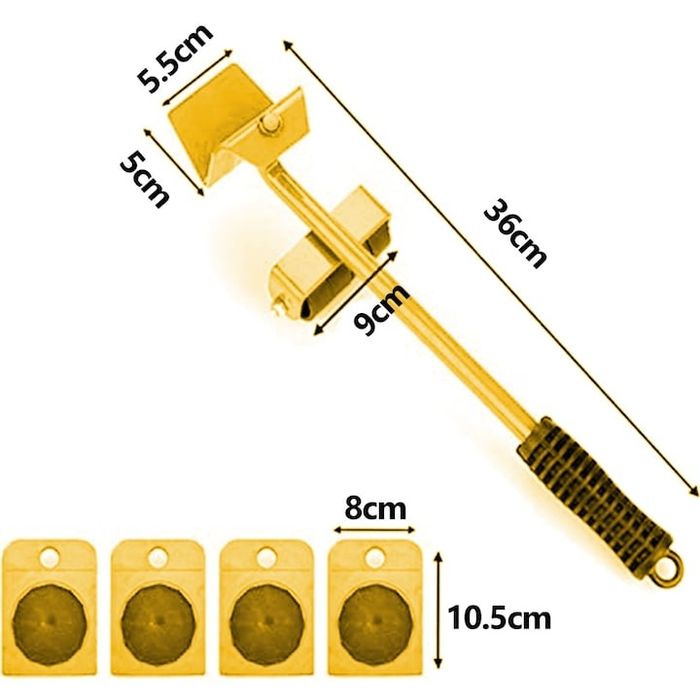 Мебелен повдигач , комплект с колела, за дивани и шкафове, преносим