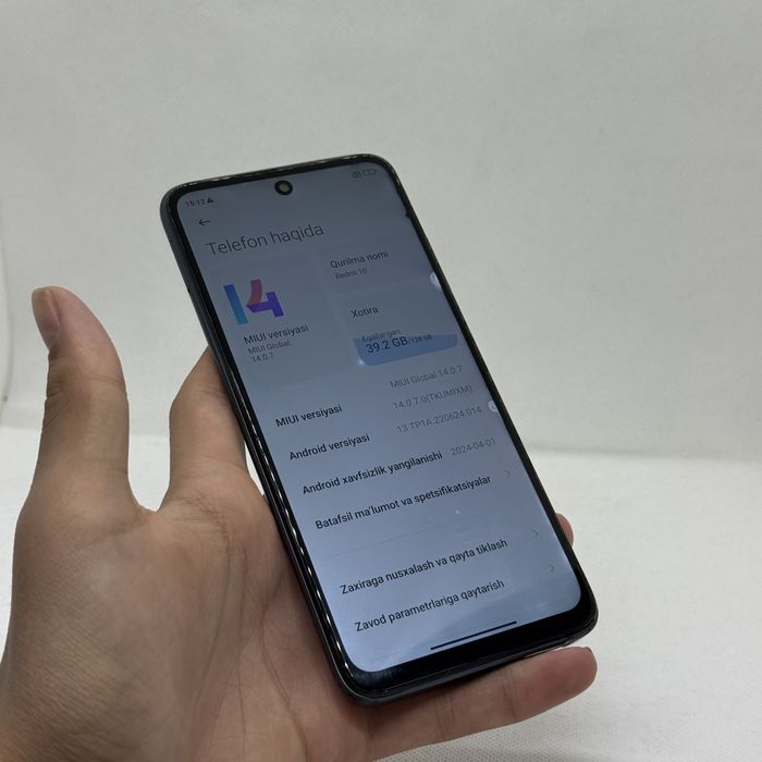 Redmi 10 128 Gb sotiladi