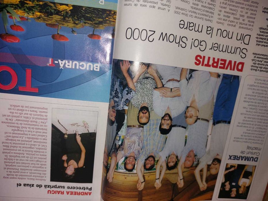 Revista Viva cu trupa Andre Andreea balan  andreea antonescu 2000