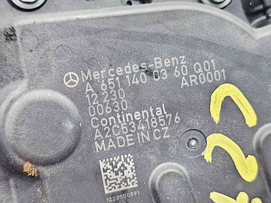 Supapa EGR  Mercedes Sprinter 3.5-t (906) [Fabr 2006-2013] A6511400360