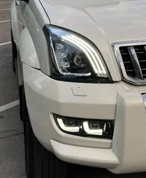 Подножки для Прадо 120 в стиле gx470