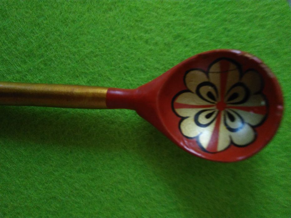 Руски ръчно рисувани дървени лъжици-Хохлома