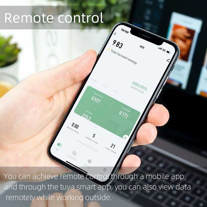 TUYA WIFI двупосочен електромер за фотоволтаични системи