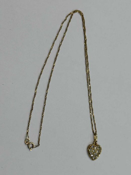 Златен дамски синджир със сърце – 3,30 г