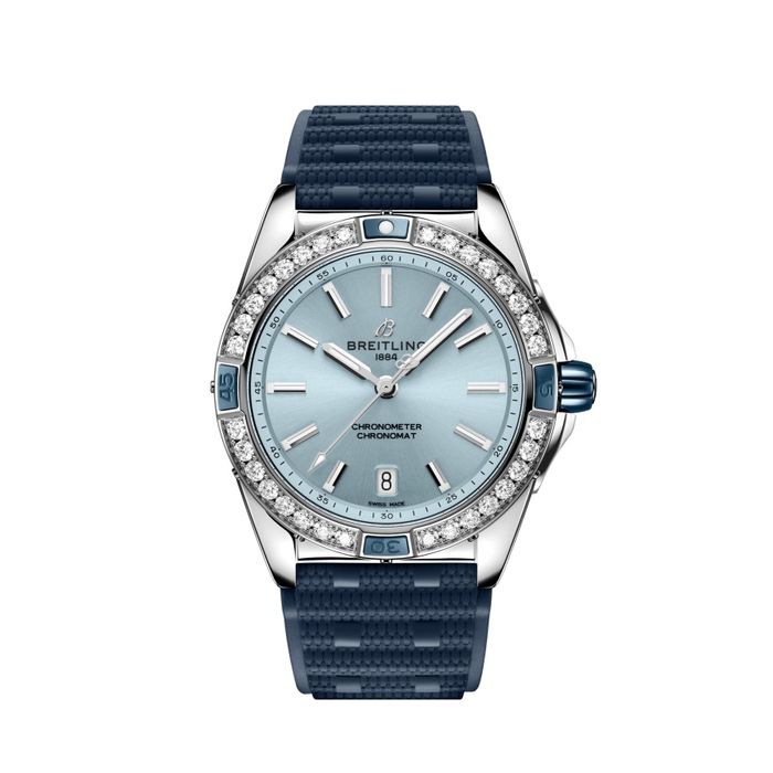 Дамски часовник Breitling Super Chronomat 38 Diamond Blue Dial