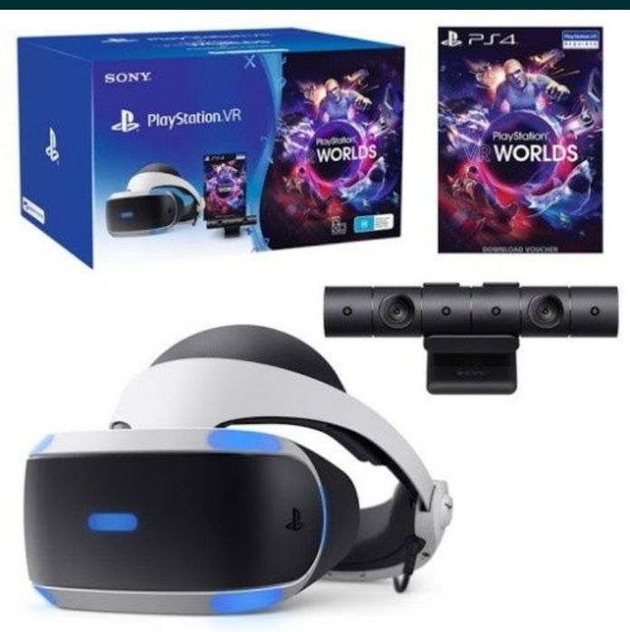 VR шлем для PS 4.Камера для VR. Есть диски для VR.