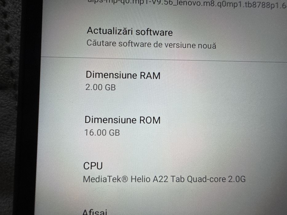 Tableta Lenovo Tab M8 2th gen (de a doua generatia)