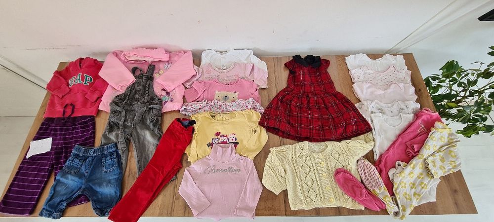 Лот момиче 12-18  месеца , размер 80-86 см 21 броя