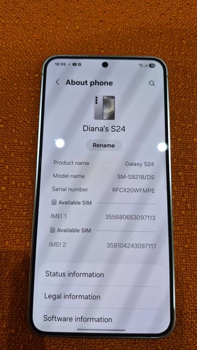 Vand telefon Samsung GalaxyS24