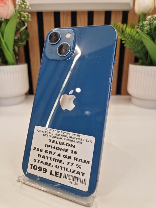 Iphone 13 256GB / 4GB RAM 77% Baterie Garantie! #56026