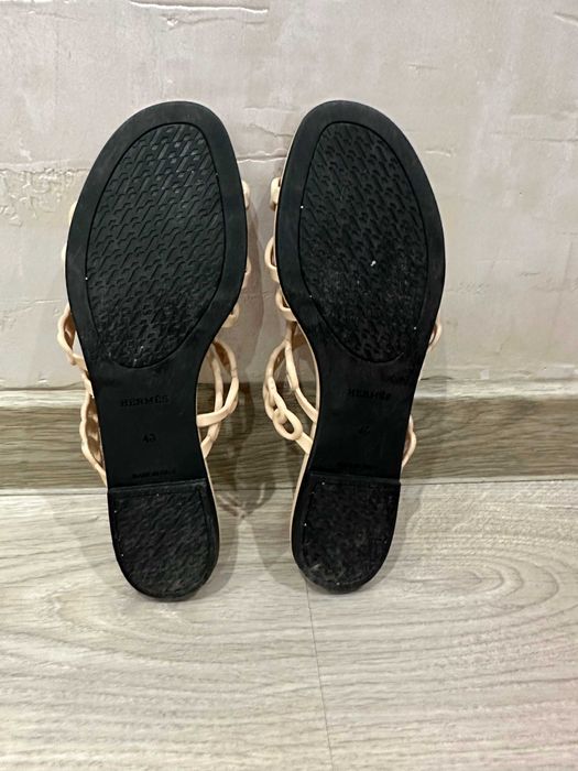 Hermès Rivage чехли екрю 40