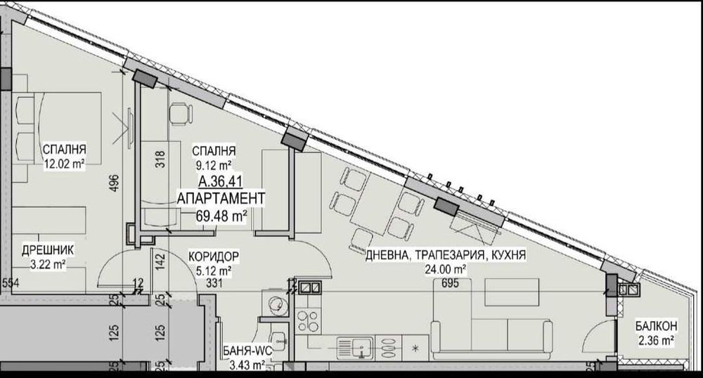 Продава се Тристаен апартамент в Стара Загора, Казански - 80 кв.м за 1088 €/кв.м - Снимка #1