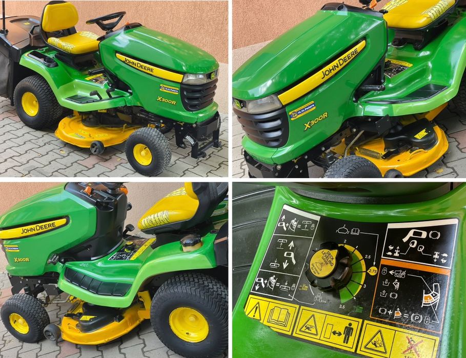 Cositoare de tuns iarba John Deere X 300 R cu Coș  / 603cc / 20 cai putere V- Twin / Recent adus!