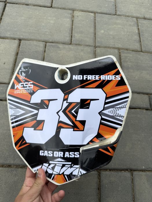Plastic KTM exc 250 sxf 350 alb 300