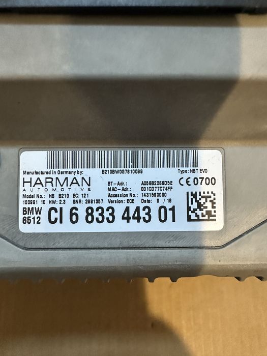 Navigatie BMW Seria 7 G11 G12 : Display / Unitate / Joystick