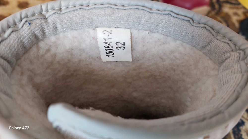 Теплые сапожки-дутики на липучке