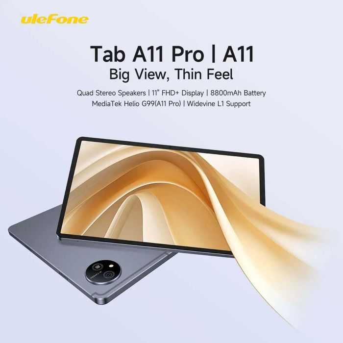 Ulefone Tab A11 Pro 16GB RAM 256GB ROM  11" Таблет, 8800 mAh БАТЕРИЯ