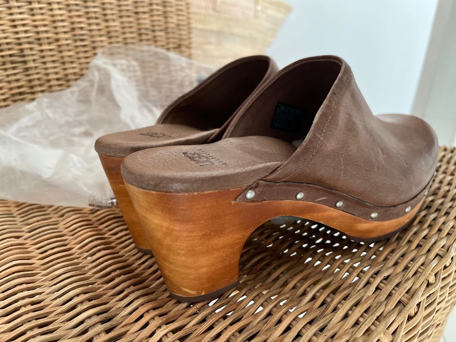 UGG / сабо / kафяво, ест. кожа