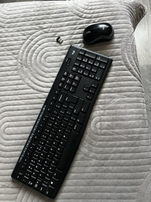 Tastatură și mouse Logitech, negru