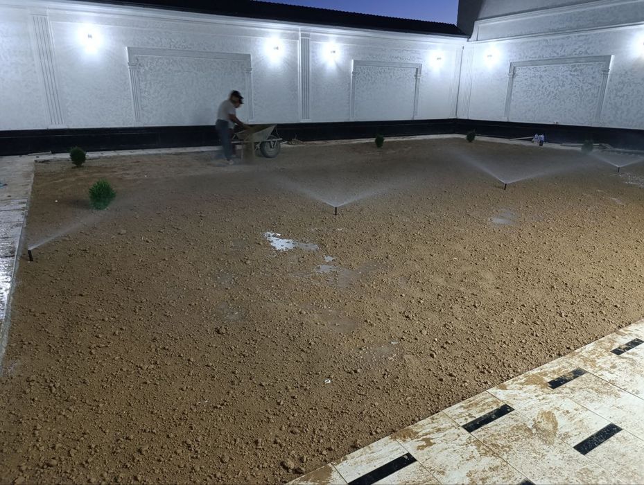 Газон екиш, арча кесиш, палиф хизмати, ландшафт , томорка ишлари