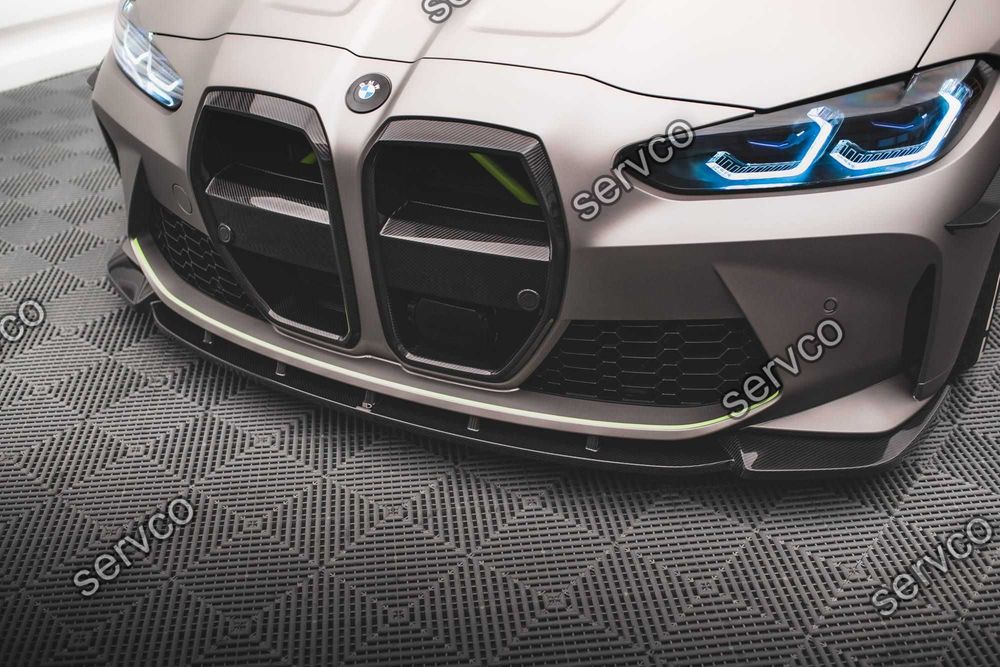 Prelungire bara fata Bmw Seria M4 G82 2021- v5 - Maxton Design Carbon