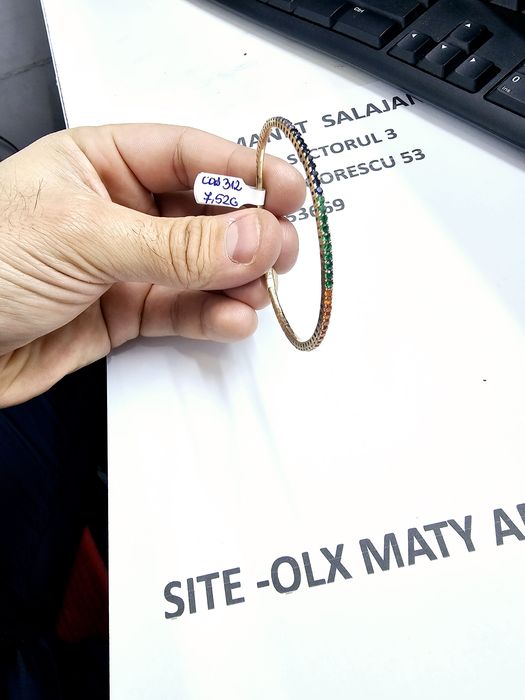 Vand bratara tenis din aur 14 k 7.52 g cod 312