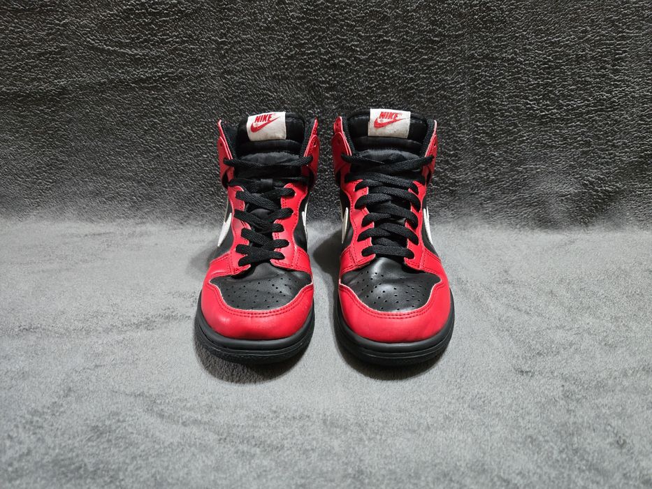 Nike Dunk High Black University Red