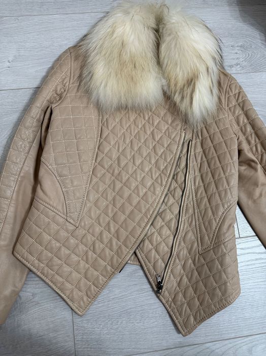 Кожено яке естествена кожа и естествен пух