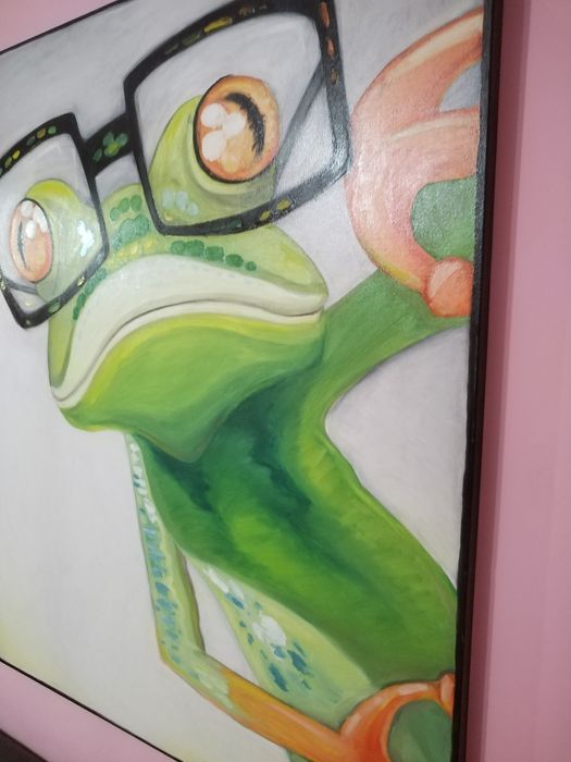 Tablou decorativ ulei vernisat