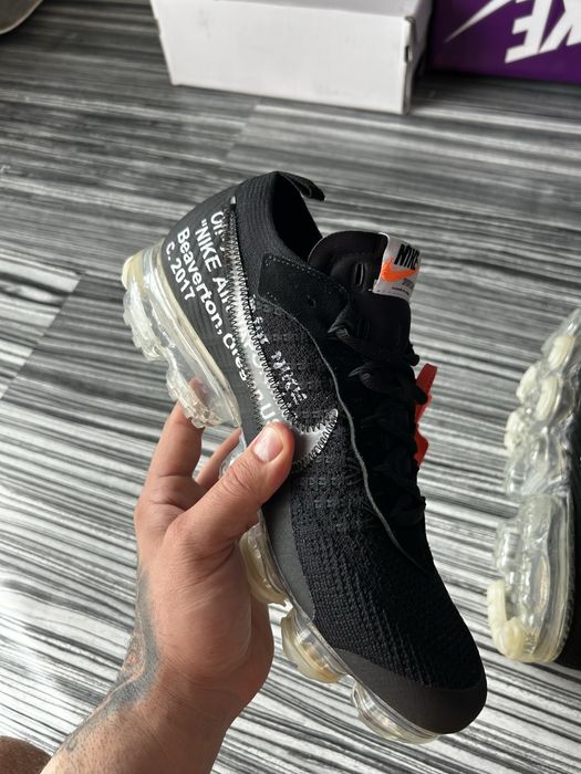 Nike Air Vapormax x Off White Negri Mărimea 44 Adidași Sneakers Bărbați Noi în Cutie