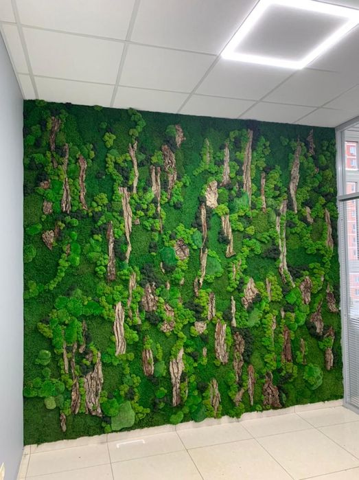 Картины из мха. Декор панели мох