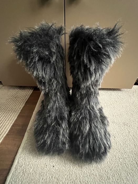 cizme de zapada cu blana asos marimea 44.5