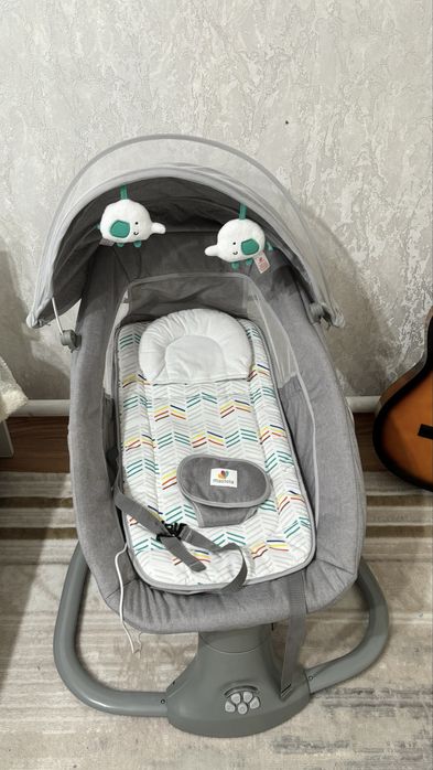 Шезлонг электрокачалка с музыкой