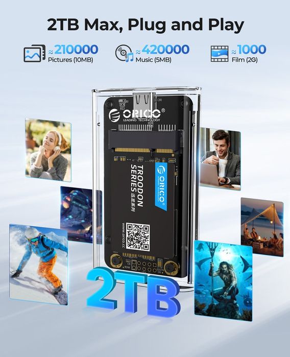 Rack ORICO Transparent 5Gbps mSATA SSD