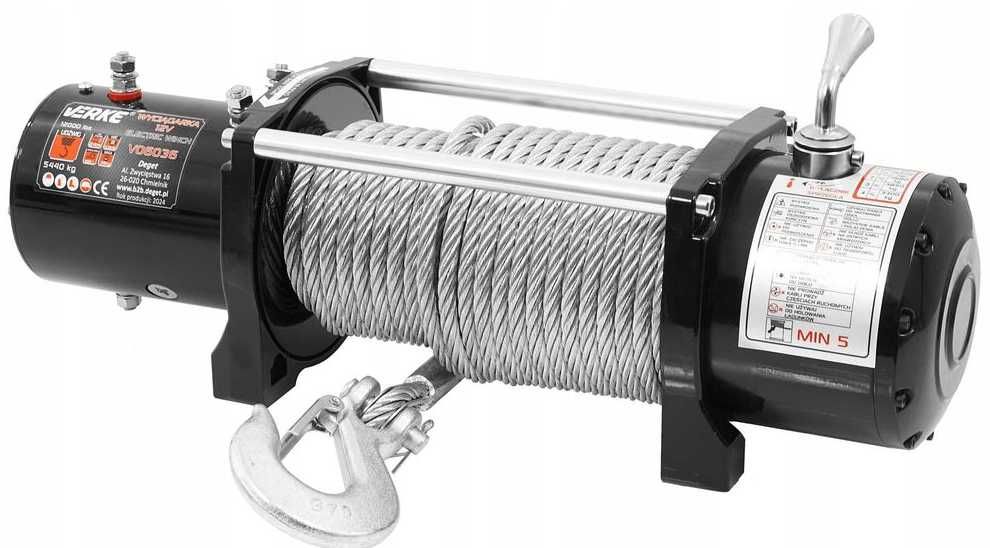 Troliu Auto 13.500 LBS 12V – Cablu Oțel, Wireless, Factură