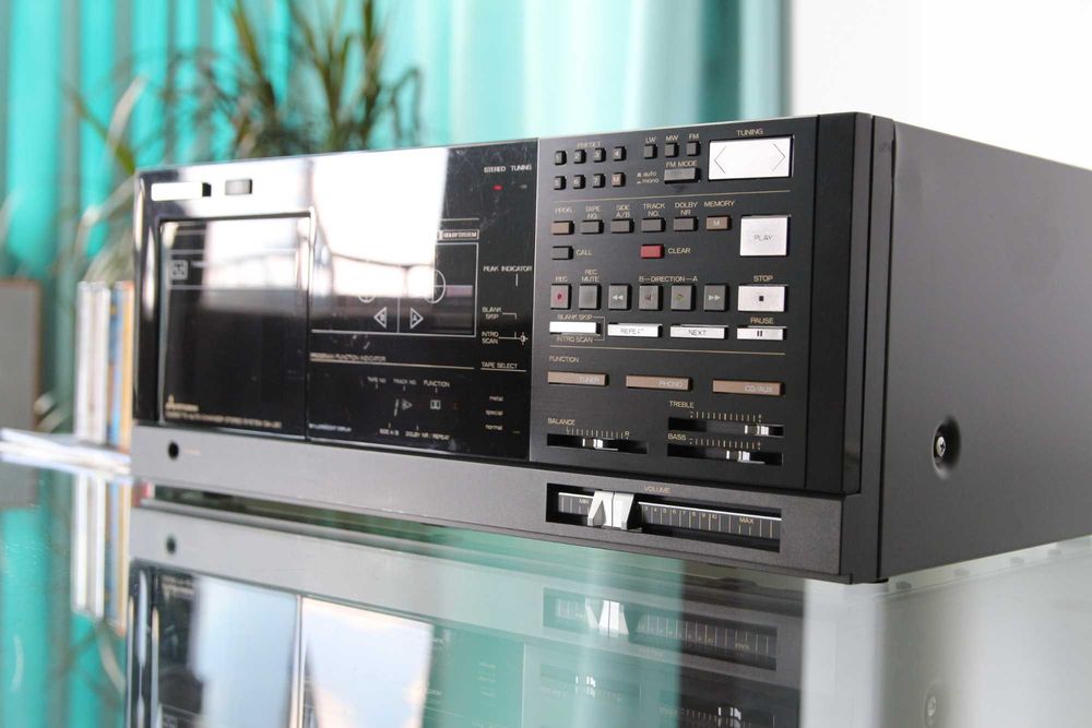 Mitsubishi DA-L80 Stereo Cassette Receiver / 7-Cassette Autochanger fabricat 1984 Japonia complet revizuit.