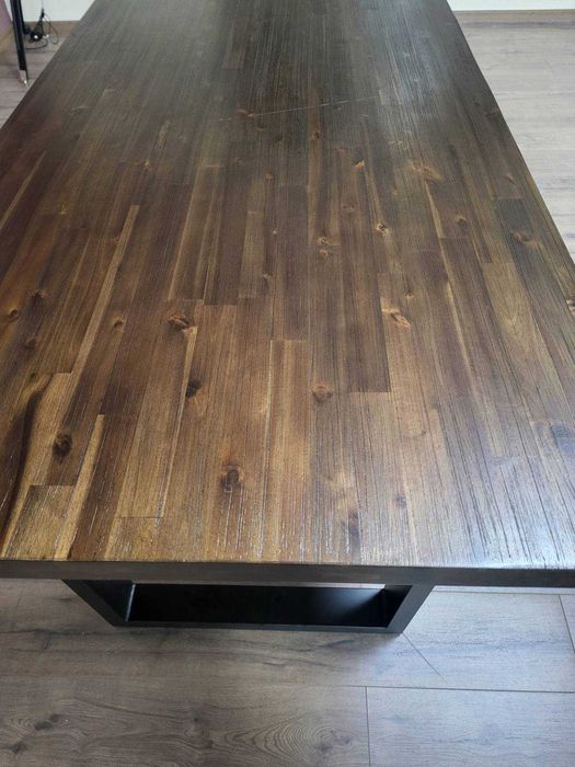 ПРОМОЦИЯ!!! Масивна дървена трапезна маса от тъмно дърво