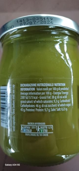 Vând crema de fistic