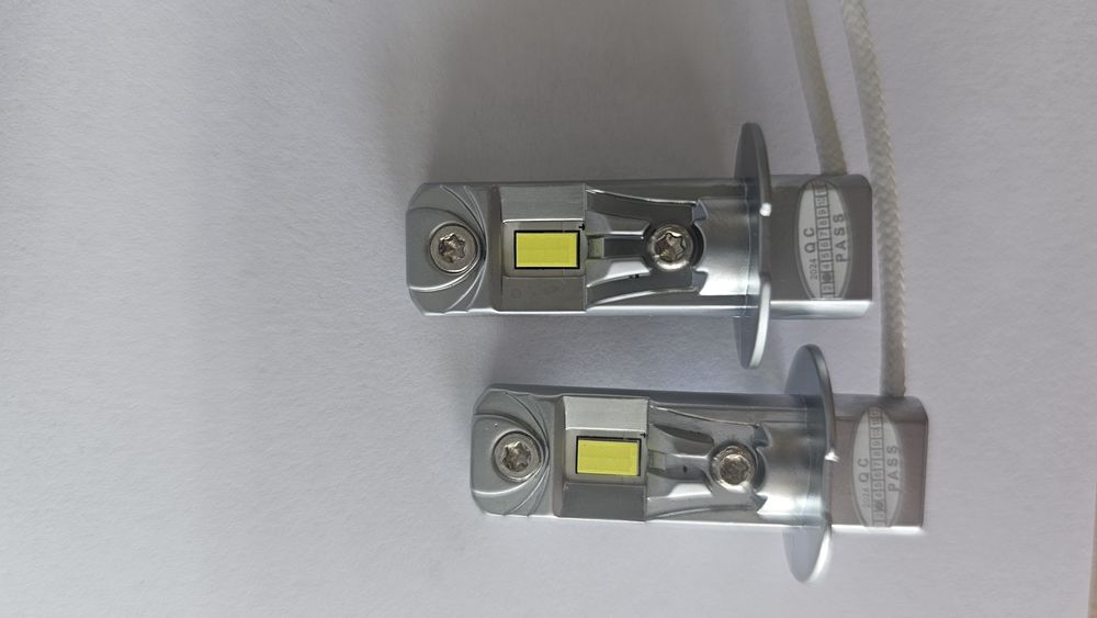 H3 led slim 1:1, оригинален размер лед крушки, слим, 28w