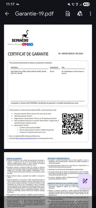 Ssd ADATA SU650 240 gb