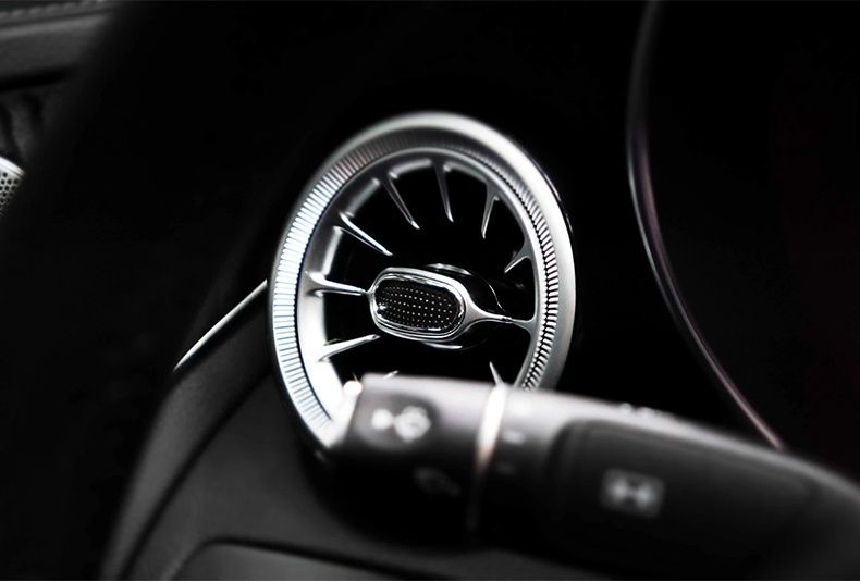 Set grile guri ventilatie cu LED Mercedes-Benz Clasa C W205 C205 GLC