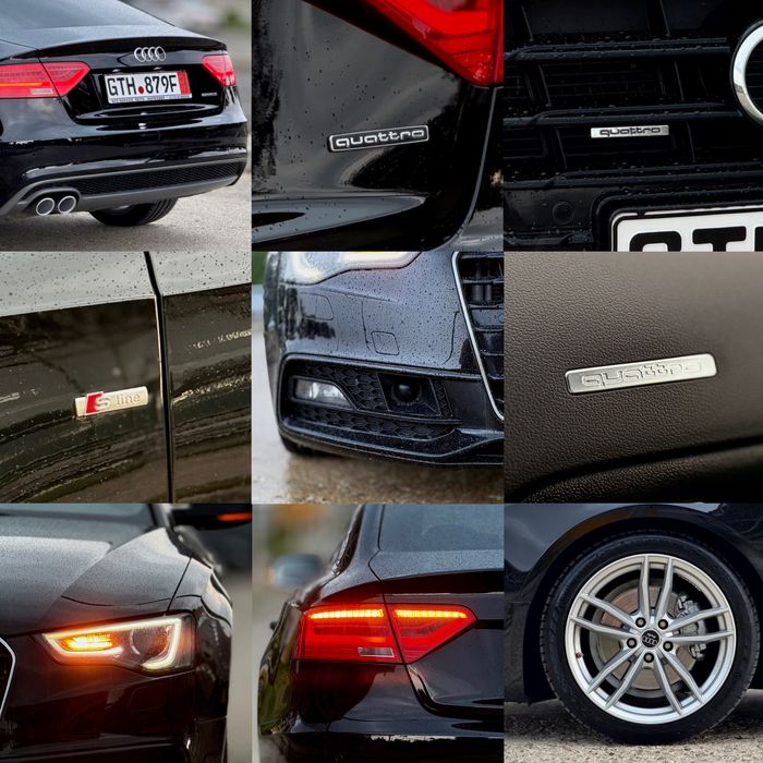 Audi A5 3xS-Line Quattro 2016 Euro 6 2.0 TDI 190 CP Cutie Automata S-Tronic Distronic Lane Assist Front Assist Bang&Olufsen