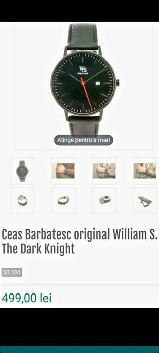Ceas de mana barbatesc*William S*New*Cadou barbati/barbat/dama/femei
