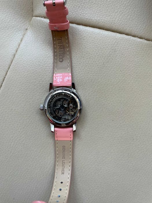 Ceas automatic TIME100 43 mm analog curea piele NOU ZODIAC no ambalaj